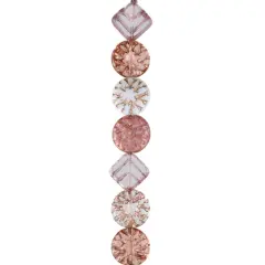 Pink Starburst Czech Glass Diamond & Flat Round Bead Mix by Bead Landing&trade;