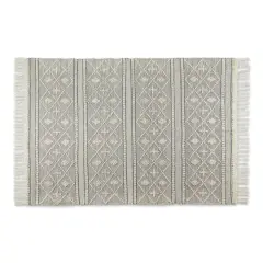 DII&reg; Textured Hand-Loomed Rug, 4ft. x 6ft. Natural and Gray