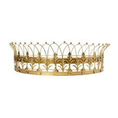 Hello Honey&reg; 29" Metal Curtain Crown Gold