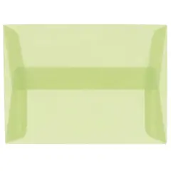 JAM Paper A10 Translucent Vellum Invitation Envelopes, 50ct. Leaf Green