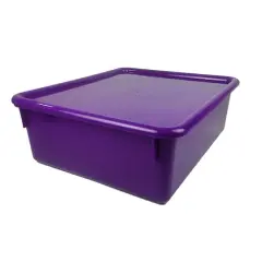 Romanoff&reg; Double Stowaway&reg; Tray with Lid Purple