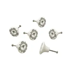 Dritz&reg; Black & White Ceramic Classic Bee Knob, 6ct.