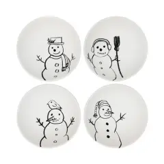 Hello Honey&reg; 4" Snowman Stoneware Bowl Set
