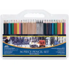 Pro Art&reg; 36-Piece Multi-Media Drawing Pencil Set