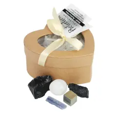 Crystal Stone Rocks In Heart Box