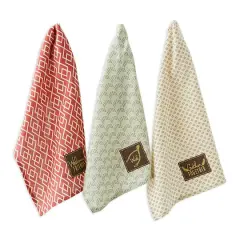 DII&reg; Assorted Rustic Fall Embellished Dishtowel Set