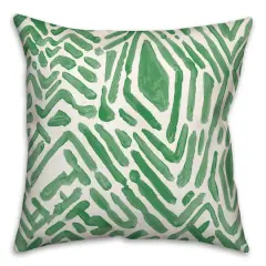 Notches Throw Pillow Green