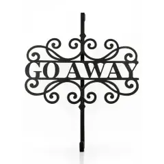 17" Halloween Go Away Wreath Hanger