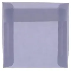 JAM Paper 5.5" x 5.5" Square Translucent Vellum Invitation Envelopes, 25ct. Wisteria Purple