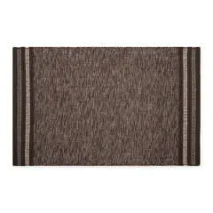 DII&reg; Modern Stripe Variegated Handwoven Recycled Yarn Rug, 2ft. x 3ft. Bark Brown