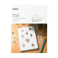 Cricut&reg; White US Letter Printable Vinyl, 12ct.