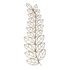 Habitat Decor 33" Gold Eber Leaves Metal Wall Art