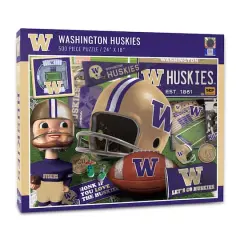 College Team Retro Series 500 Piece Puzzle Washington Huskies