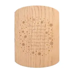 Walking in a Winter Wonderland 11" x 8" Redwood Oval Cutting Board