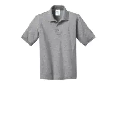 Port & Company&reg; Youth Core Blend Jersey Knit Polo Athletic Heather
