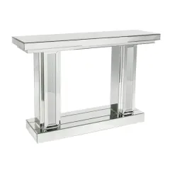 Silver Glam Wood Console Table, 32" x 48"