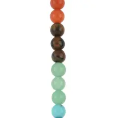 Rainbow Mixed Stone Round Beads, 7.5mm by Bead Landing&trade;