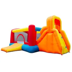 Banzai&reg; Inflatable Double Slide Bouncer&trade; Outdoor Toy