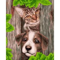 Crafting Spark Two Friends Painting by Numbers Kit