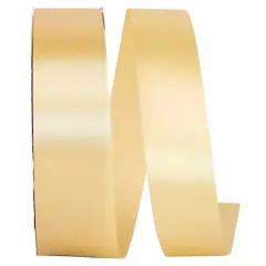 JAM Paper 3/8" x 100yd. Single Face Satin Allure Ribbon Raw Silk