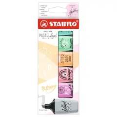 STABILO&reg; BOSS&reg; 6 Color Mini Pastellove Highlighter Set II