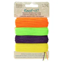 Beadsmith&reg; Knot-it!&trade; Trick or Treat Waxed Brazilian Cord