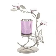 8'' Butterfly Lily Candle Holder