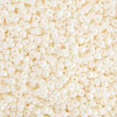 Miyuki&reg; 11/0 Glass Seed Beads, 22g Ivory Pearl Ceylon