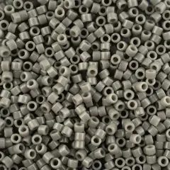 John Bead 11/0 Miyuki Delica Glass Seed Beads, 5g Gray Opaque