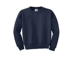 JERZEES&reg; NuBlend&reg; Crewneck Youth Sweatshirt Navy