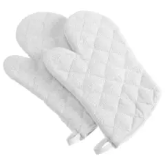 DII&reg; Terry Oven Mitts, 2ct. White