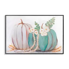 Stupell Industries Country Fall Pumpkins Framed Giclee Art Black
