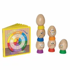 Hape Eggspressions Wooden Learning Toy & Illustrative Book Set