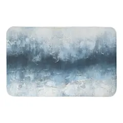 Painterly Abstract Waves Bath Mat