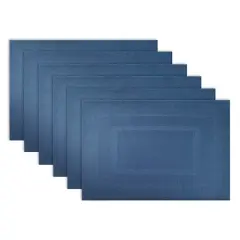 DII&reg; Nautical Blue Double Frame Placemats, 6ct.