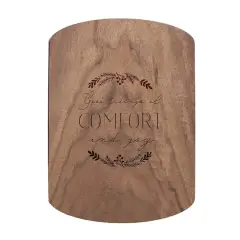 Comfort and Joy 11" x 8" Walnut Oval Cutting Board
