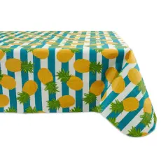 DII&reg; 84" Pineapple Vinyl Tablecloth