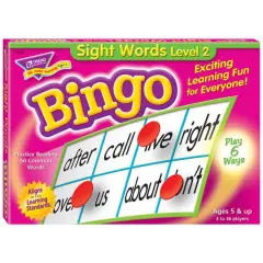 Trend Enterprises&reg; Sight Words Level 2 Bingo Game
