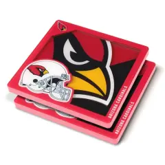 NFL 3D Logo Series Coaster Set Arizona Cardinals
