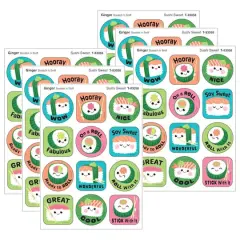 TREND Enterprises&reg; Sushi Sweet, Ginger Scent Scratch 'n Sniff Stinky Stickers&reg;, 6 Packs of 48