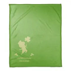 Leprechaun Crossing 50" x 60" Coral Fleece Blanket