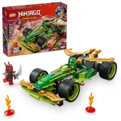 LEGO&reg; NINJAGO&reg; Lloyd&rsquo;s Pull-Back Race Car Pretend Play Toy Set 71828