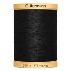 G&uuml;termann Natural Cotton Thread Black