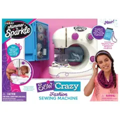 Cra-Z-Art Shimmer 'n Sparkle Sew Crazy Sewing Machine Craft Kit