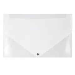 JAM Paper Clear 11" x 17" Snap Closure Plastic Portfolio