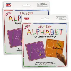 Wikki Stix&reg; Alphabet Cards Set, 2ct.