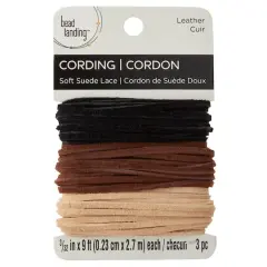 Bead Landing&trade; Suede Leather Value Pack