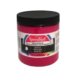 Speedball&reg; Acrylic Screen Printing Ink, 8oz. Process Magenta
