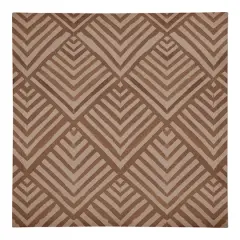 Watercolor Diamond Cotton Twill Napkin Rust