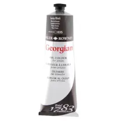 Daler-Rowney&reg; 225mL Georgian Oil Paint Lamp Black